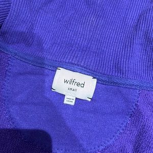 Aritzia Wilfred Purple Cardigan